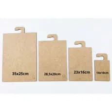 Kit Gabarito para Dobrar Roupas MDF 4 Peças Organizador de Camisetas Camisas Dobras Rápidas