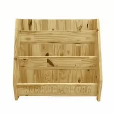 Estante Infantil Madeira Pinus Porta Livros Organizador Infantil Quarto Montessori