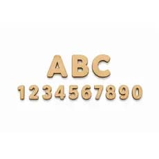 Kit Letras e Números MDF Cru A-Z + 0-9 para Artesanato DIY Pintura Decoração Personalização