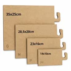 Kit Gabarito Dobrador de Roupas MDF 4 Peças Camisetas Camisas Dobras Rápidas