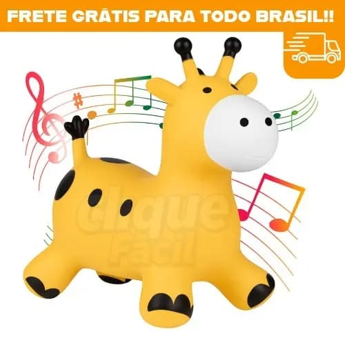 Brinquedo Girafinha Upa Upa Para Crianças Brinquedo Com Sons Para Bebes Pula Pula Girafa Inflável Bee Toys