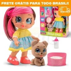 Boneca Kendall Pet Com Cachorrinho e Acessórios Coleção Brave Girls - Bee Toys