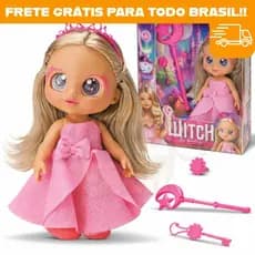 Boneca Princesa Infantil Witch Sunny com Acessórios Mágicos Brinquedo Educativo Menina