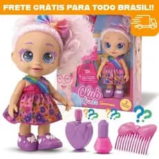 Boneca Club Girls Kit Beleza Infantil Caixinha Surpresa Com Acessórios Para Menina Bee Toys