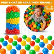 Bolinhas para Piscina Infantil Coloridas 4 Cores Sortida Ultra Resistente Não Amassam Envio Imediato