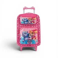 Mochila Escolar Infantil de Rodinha Menina com Estampas e Personagens Variados