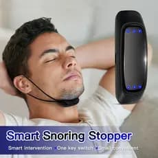 Dispositivo Inteligente Anti-Ronco EMS Pulse, Gadget Anti-Ronco Portátil e Confortável, Auxiliar para Apneia do Sono, Re