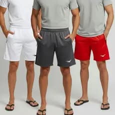 Kit 3 Bermudas Masculinas Ideal Para Treino Bermuda Com Bolso Para Celular