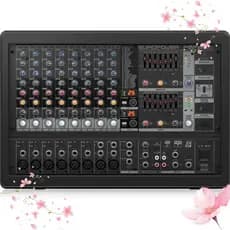[Diretamente do Japão]Mixer amplificado Behringer até 2 x 800W, pré-amplificador de microfone de alta qualidade, ultral