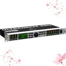 [Diretamente do Japão]Behringer DCX2496 Crossover Digital 24bit/96kHz 3 entradas analógicas ou 1 digital 6 saídas analó