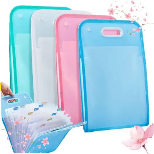 [Diretamente do Japão]Himemaru arquivo impressão organização A4 vertical pasta sanfona  
<13 bolsos com selos de índice