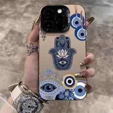 Capinha Capa Redmi Note 15 14 13 12 11 12C 13C A5 POCO X6 X5 X7 F6 Pro Olho Grego e Mão de Fátima