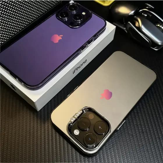 Capinha Capa para iPhone 8 plus x xr xs max 13 12 11 16 15 14 17 plus pro max Apple Logo Clássico  acrilico Anti-impacto