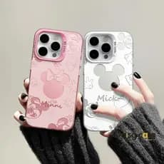 Capinha Capa Fosca Mickey e Minnie para Samsung A55 A54 A35 A34 A15 A14 S24 S23 FE Ultra Plus A05 M34 Anti-impacto