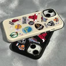 Capinha Capa silicone Anti-impacto Distintivo de basquete para iPhone 11 12 13 14 15 16 17 Pro MAX X XR XS MAX Plus CASE