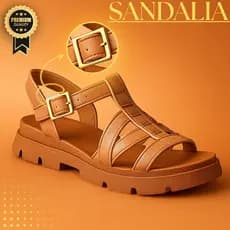 Sandália Feminina Plataforma Fisherman Casual Versátil Tratorada