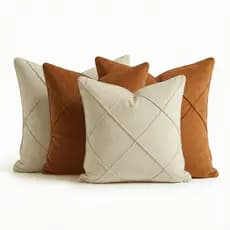 Kit 4 Capas de Almofadas para Sofá Premiun Suede Decorativo Casa Sala Quarto Slim