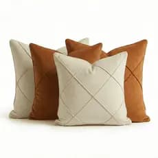 Kit Capas de Almofadas para Sofá Premiun Suede Decorativo Casa Sala Quarto Slim