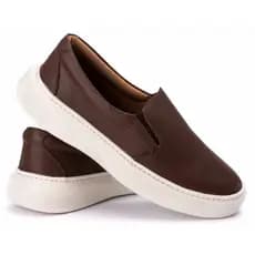 Sapatenis Masculino iate Casual Couro Legítimo