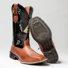 BOTA FEMININA TEXANA BICO QUADRADO MODELO APARECIDA RODEIO KPTXAP