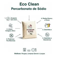 Percarbonato De Sódio 100% Puro 1Kg - Ótimo Para Limpeza Pesada