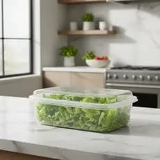 Pote Organizador Para Mantimentos e Saladas Organizador Cozinha Geladeira Transparente Moderno