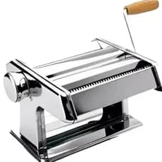 Maquina Macarrão 3 Massas Caseira Manivela Cilindro Inox Corta Massa Pastel Lasanha Fettuccine