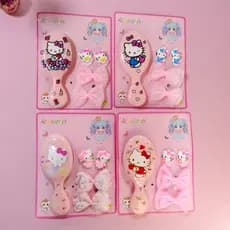Kit 1 Escova 2 Xuxinha 2 Presilha De Cabelo Hell KittyINFANTILKits de presentes festas Lembrancinhas