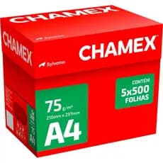 Chamex 2500 Folhas Papel sulfite A4 75g 210x297 Pacotes
