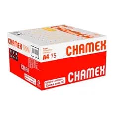2500 Folhas De Resma Chamex Papel Sulfite A4 Office 500Folhas