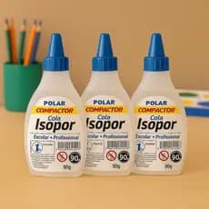 Cola de Isopor Compactor Polar 90g  | Escolar e Profissional