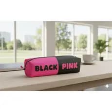 Estojo Black Pink cores vivas alta resistência 20x6cm
