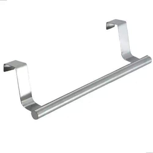 Suporte Portátil Pano Prato Toalha Porta Armário Inox - 23cm