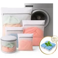 Kit 5 Sacos Para Máquina Lavagem + 4 pastilhas de Higienização