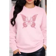 Moletom Feminino Grosso Pluz Size e Do P ao GG Blusa Feminina De Frio Inverno Outono Casual Moda Premium Confortável