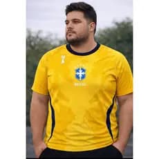 Camiseta Masculina Plus Size Academia Fitness Corrida Caminhada