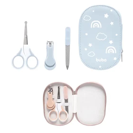 Kit Higiene Cuidados Bebe Manicure com Estojo