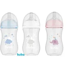 Mamadeira Easy Flow 270ML +2meses Bico Ultrasoft Silicone Anti Vazamento Anti Colica Bebe Buba