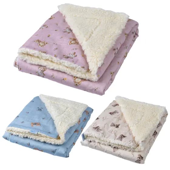 Manta Carnerinho Bebe Dupla Face Cobertor 70cmx90cm