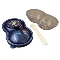 Pote Papinha Bebe com Colher e Tampa Astronauta 320 ml Plasútil Lancheira Infantil