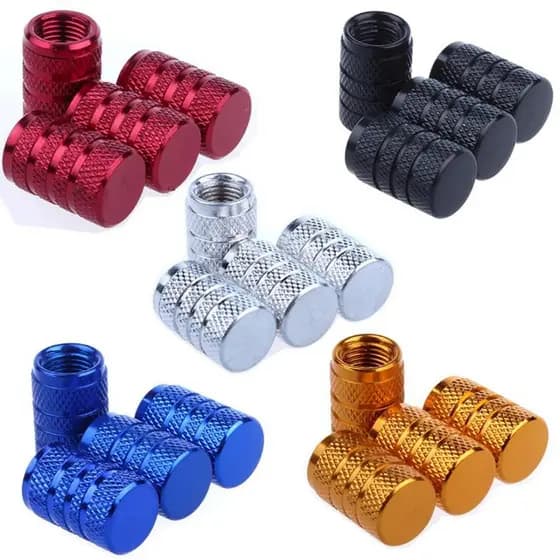 Kit Tampinha Tampas Da Válvula Pneu Da Roda Bico Biquinho Carro Moto Bicicleta