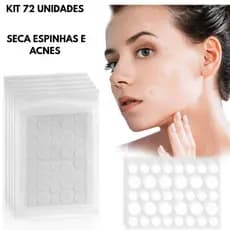 Kit 72 Adesivos Seca Espinha e Acnes Hidrocoloide