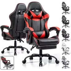 Cadeira Gamer Profissional Escritório Giratória Ergonômica Reclinável Apoio Para Pés
