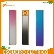 Esqueiro Elétrico Ecológico Recarregável USB Rechargeable Acendedor Esqueiro Usb Pratico portatil uso sem gas - NUVEM