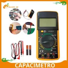 Multimetro Digital Com Capacimetro Portátil Profissional Display Lcd Original BOOM-6007