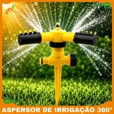 Aspersor de Irrigação 360° Giratório Automático Jardim Gramados Canteiro Engate Rápido LWJ-2305 - NUVEM