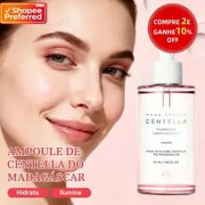 Centella Asiática Ampola 55ml | Repara Barreira Acalma Pele Sensível | Minimiza Poros Reduz Linhas Finas | Cuidado Inver