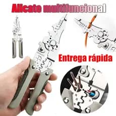 Alicate multiuso profissional - para crimpagem, descascamento e torção de fios elétricos