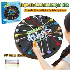 Jogo Quebra-Cabeça Desafio de Corda e Nós，para treinar lógica e inteligência，Brinquedos educativos para crianças,