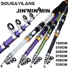 Sougayilang Vara De Pesca Giratória , 1.8m/2.1m/2.4m/2.7m/3.0m/3.3m , Mar Telescópico De Longo Alcance Para De Robalo